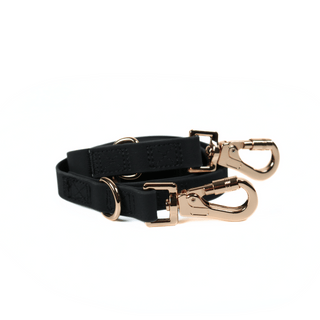 The Ultra Hands Free Leash with Traffic Handle | Matte Charcoal Black